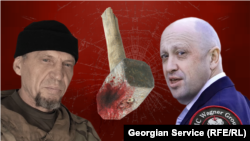 Звільнений за обміном Україною російський найманець Євген Нужин і наближений до Путіна засновник «ПВК Вагнера» Євген Пригожин (колаж)
