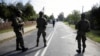 Soldiers patrol the street after a drone or similar object struck a residential building according to local authorities, following violations of Polish airspace during a Russian attack on Ukraine, in Wyryki municipality, Poland September 10, 2025.