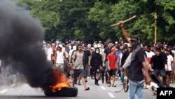 Pamje nga protestat në Venezuelë.