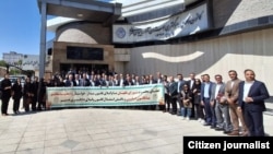 یکی از تجمعهای اعتراضی وکلای دادگستری در روز پنجشنبه دوم شهریور