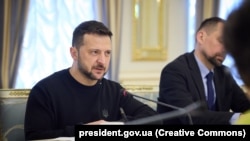 Президент України Володимир Зеленський на переговорах із держсекретарем США Ентоні Блінкеном, Київ, 14 травня 2024 року