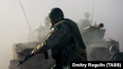 Мобилизованный на межвидовом полигоне Южного военного округа. Иллюстративное фото