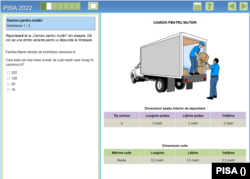 Model de problemă în testul PISA la matematică, 2022