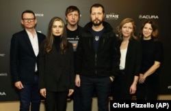 Під час прем’єри фільму «20 днів у Маріуполі» на кінофестивалі Sundance. Місто Парк-Сіті, США, 20 січня 2023 року