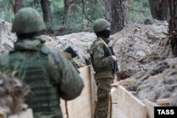 Российские военнослужащие в оккупированной части Херсонской области Украины. Лето 2024 года