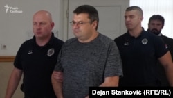 Ексначальник Головного управління внутрішньої безпеки СБУ Андрій Наумов у сербському суді. Архівне фото 