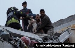 Разбор завалов в Славянске