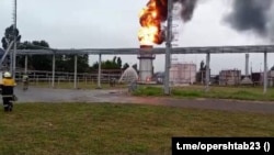 Ілюстраційне фото. Пожежа на НПЗ у Краснодарському краї, 2023 рік