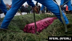 Похороны наемника ЧВК "Вагнер" в Санкт-Петербурге (Архивное фото)