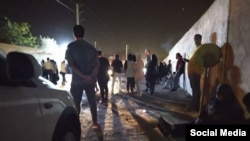 Images taken outside the "Relief Command Headquarters of the Police Force" in Tehran over the weekend show dozens of families waiting, seeking information about their detained relatives.