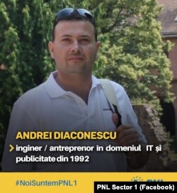 Florin Andrei Diaconescu în prezentarea PNL Sector 1.