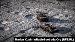 Російські танки, знищені під Авдіївкою. Січень 2024 року