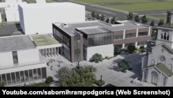 Maketa vjerske Gimnazije "Sveti Sava" u Podgorici