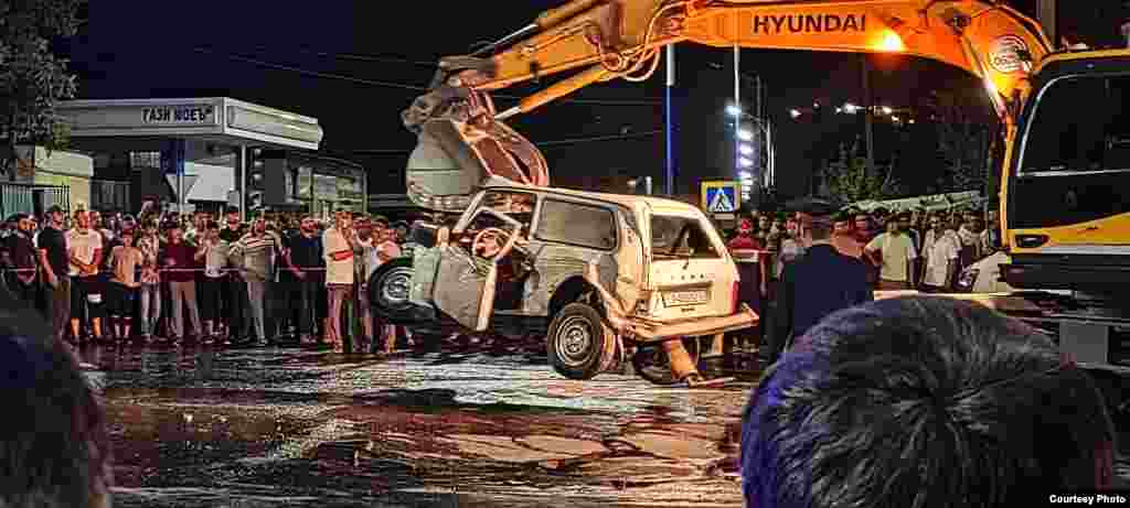 car accident in Kulob 6 August 2023