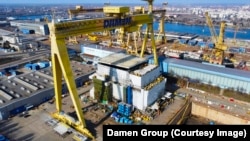 Șantierul naval Damen din Mangalia.