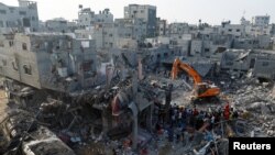 Khan Younis, în sudul Fâșiei Gaza, a fost bombardat de armata israeliană ca răspuns la atacul terorist al Hamas din 7 octombrie 2023.