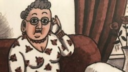 Тётя Ида, Сталин и другие Фрагмент обложки книги "Подзвонила тьотя Iда", рисунок Зои Черкасской