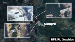 За весь час битви за Мощун окупанти встановлять поруч із селом три понтони. Два із них будуть почергово виведені з ладу українською артою, знешкодити ж третій понтон допоможе лише наприкінці битви річка Ірпінь