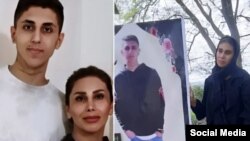محمدجواد زاهدی از کشتهشدگان اعتراضات ۱۴۰۱ در کنار مادرش، مهسا یزدانی