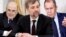 Михаил Мишустин, Владислав Сурков и Сергей Лавров, коллаж