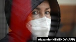 Алсу Курмашева на судебном заседании по избранию меры пресечения, Казань, 20 октября 2023 года.