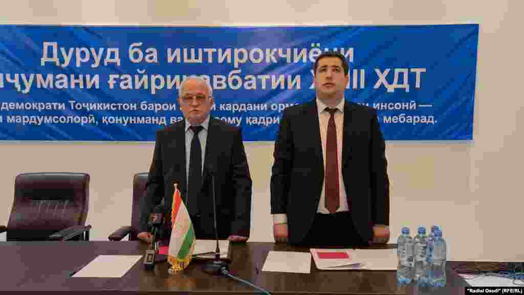 Аҳмадшоҳ Комилзода - муовини якум ва Шаҳболи Аброр - раиси нави ҳизби демократии Тоҷикистон  