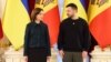 Президентка Молдови Мая Санду і президент України Володимир Зеленський 