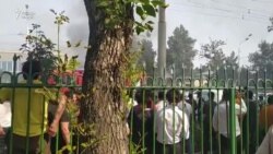 Видео аз маҳалли сӯхтор дар Душанбе Видео аз маҳалли сӯхтор дар Душанбе
