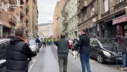 Sindikalci Elektroprivrede Srbije protestom podržali studente Sindikalci Elektroprivrede Srbije protestom podržali studente