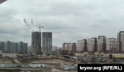 Строительство микрорайона «Жигулина роща» в Симферополе, 5 марта 2022 года