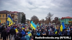 Як Генічеськ протестував проти агресії Росії (фотогалерея)