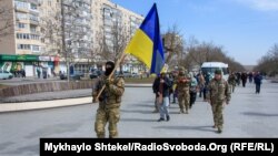 Поховання українського військовослужбовця Олексія Луньова в місті Южному
