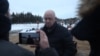 Основатель "ЧВК Вагнера" Евгений Пригожин на похоронах одного из наемников. Архивное фото