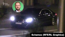 За ними виїхав Mercedes S класу, яким користується народний депутат Артем Культенко – заступник керівника президентської фракції у ВР
