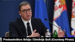Serbian President Aleksandar Vucic (file photo)