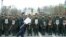 Курсанты перед проведением шествия "Бессмертный полк в Петербурге" 