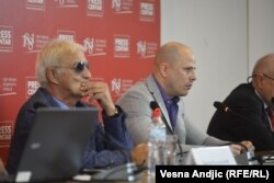 Bihali (center) has said he is inspired by the Greek far-right party, Golden Dawn.