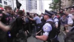 Даргирии тазоҳукунандагон ва полис дар Чикаго Даргирии тазоҳукунандагон ва полис дар Чикаго