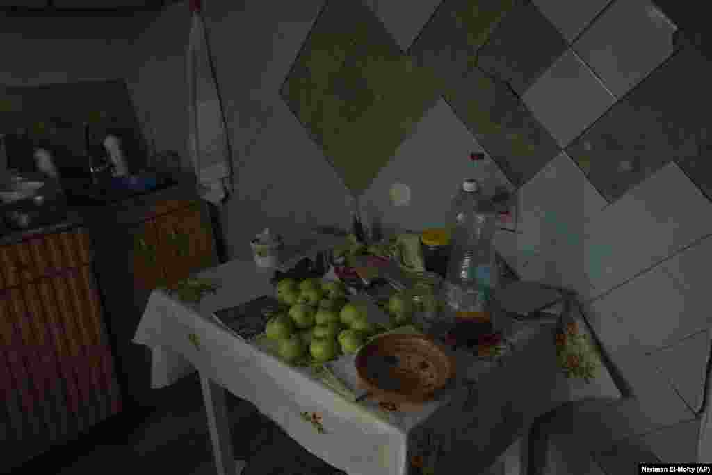 Внутри пострадавшего дома в Часовом Яре 