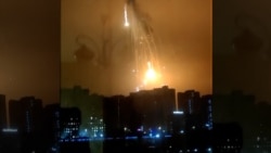 Kyiv Shaken By Blasts As 'Aerial Vehicle' Shot Down Kyiv Shaken By Blasts As 'Aerial Vehicle' Shot Down