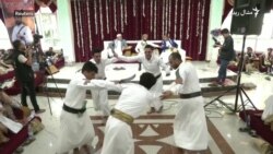 په يمن کې جنګي نڅا "برع" د ودونو په نڅا اوښتې په يمن کې جنګي نڅا "برع" د ودونو په نڅا اوښتې