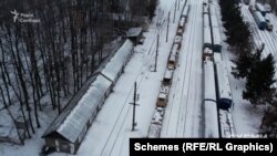 Найбільшу кількість колійних машин тримають у Києві, в районі Борщагівки, у депо філії «Укрзалізниці»