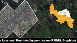 Військова техніка РФ у с. Леонівка Бєлгородської області, 25 квітня 2022 року