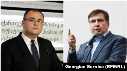 იუსტიციის მინისტრი რატი ბრეგაძე, პატიმრობაში მყოფი საქართველოს ექსპრეზიდენტი მიხეილ სააკაშვილი