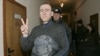 'Nasha Niva' editor Andrey Dynko after he was arrested for rioting in March
