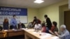 Eggs Thrown At Russian Rights Activists
