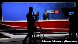 په کابل کې د طلوع نيوز سټوډيو (ارشيف)