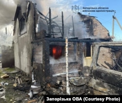 Последствия российских атак по селам Запорожской области, январь 2025 года