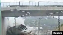 Крушение поезда в Испании
