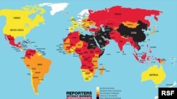 Карта индекса свободы прессы